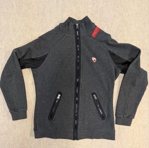 DUCATI D-Attitude Women's Gray Zip Up Sweatshirt Great Condition Size Medium